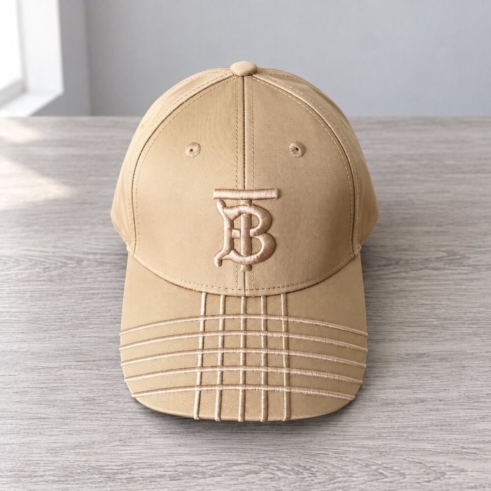 Burberry TB Monogram Cotton Cap